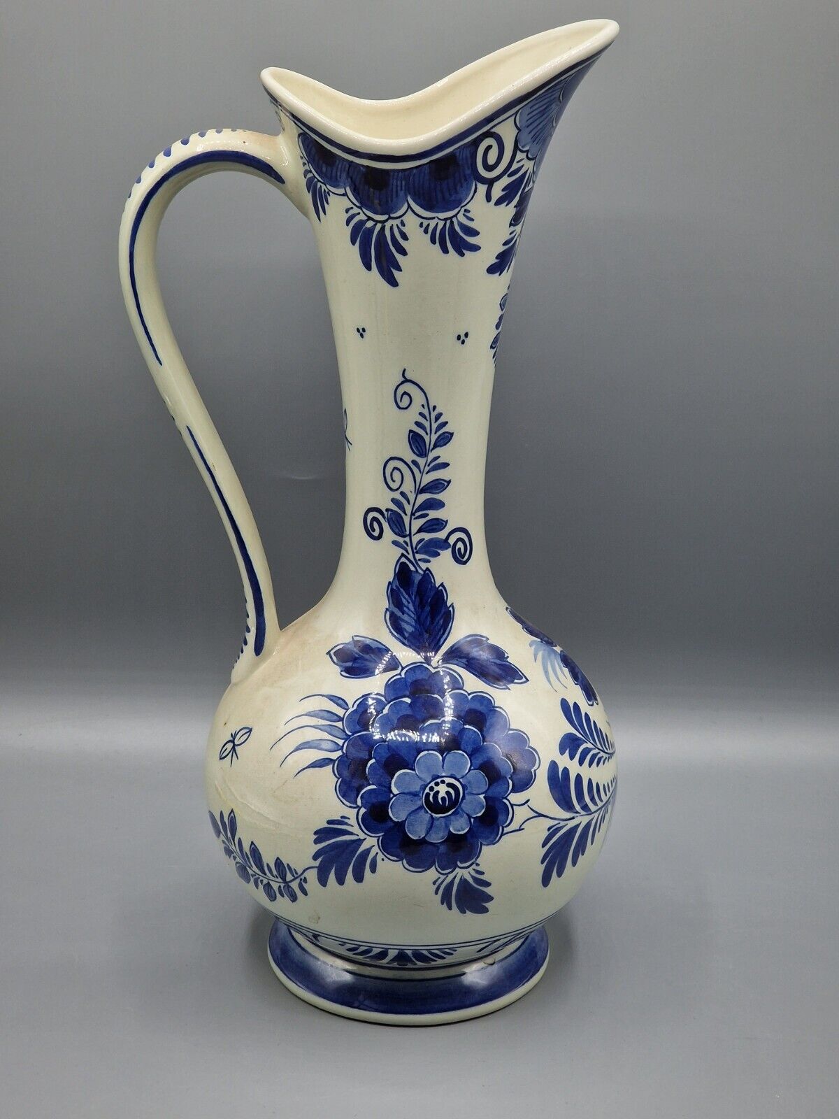 Delfts Blauw Raam, Vase, Handbemalt, Sammler, Dekoration, Höhe 31cm